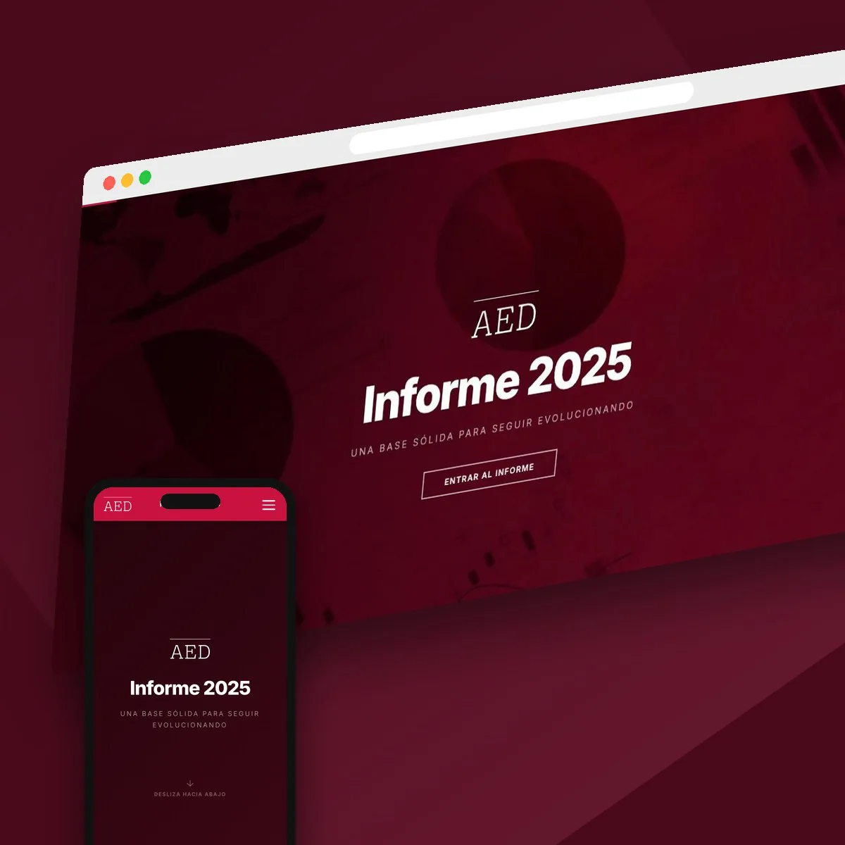 Proyecto AED · Informe Anual 2025, por Boix Design